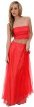 Main image of Criss Crossed Strapless 2 pc Dress